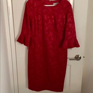 Beautiful Red Bell Sleeve Dress